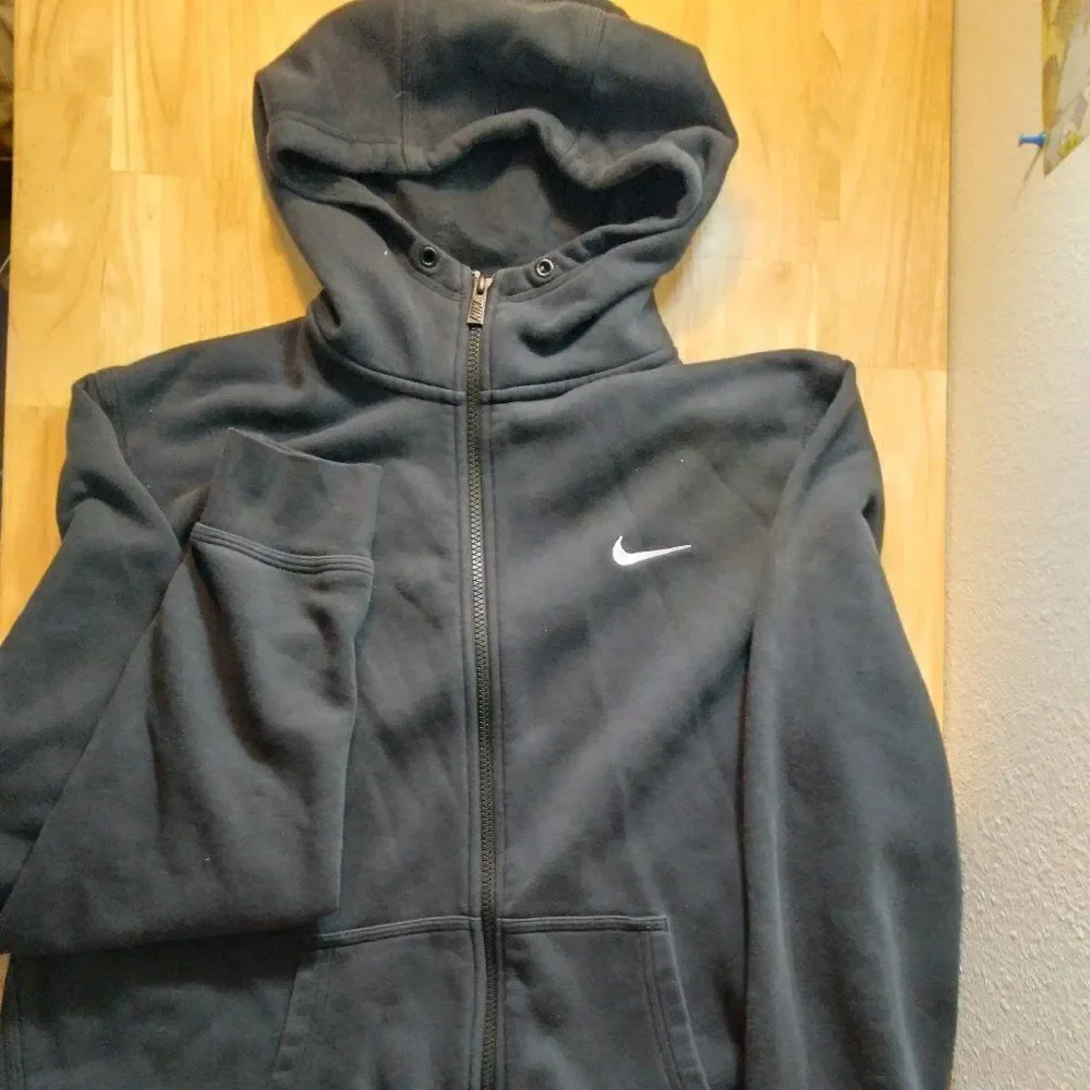 Vintage Y2K Nike Small Swoosh Zipper Hoodie Sweatshirt